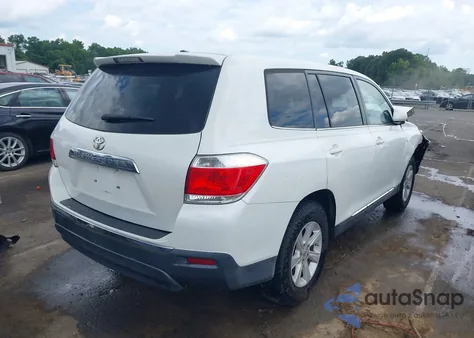 2012 Toyota Highlander Base V6 from USA, damaged, VIN 5TDZK3EH9CS075718